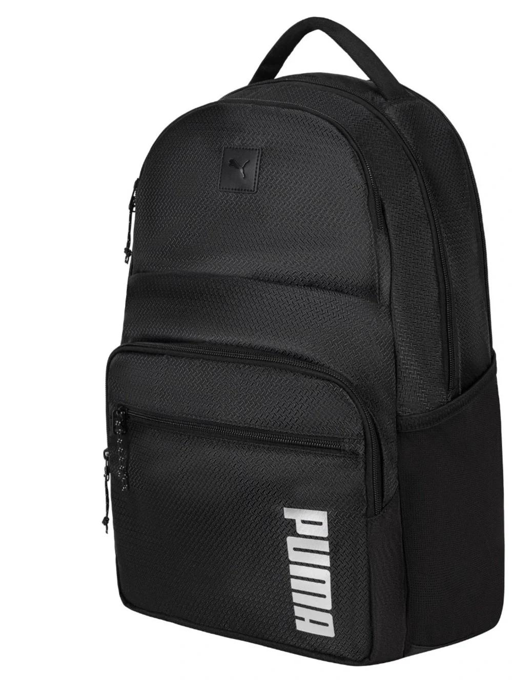 Puma Black Men's Logo Front Zip Backpack  unlimited